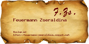 Feuermann Zseraldina névjegykártya